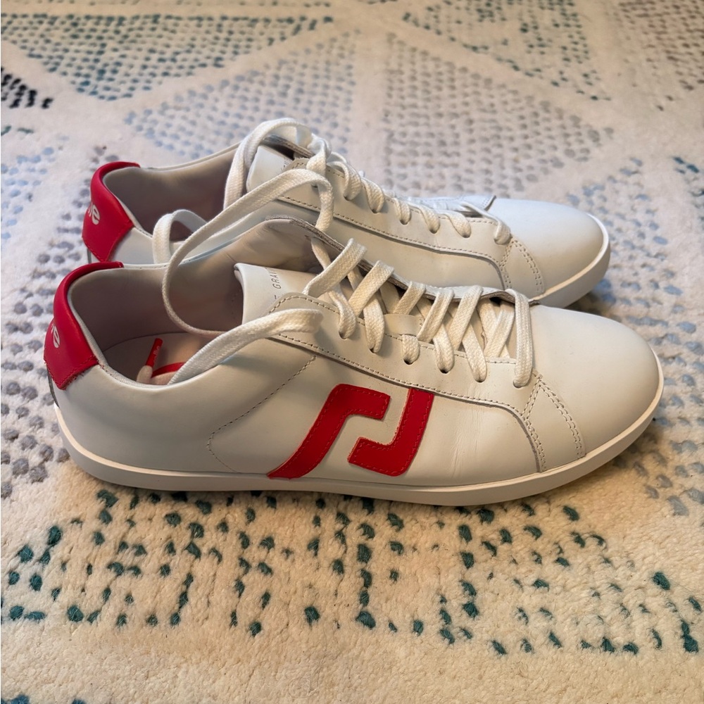 Rollie white leather sneaker